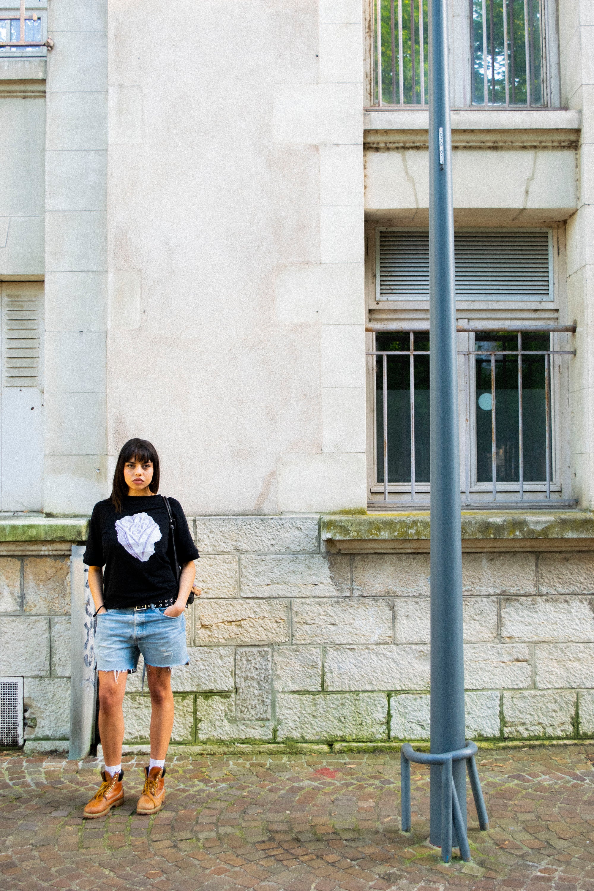 Camiseta crop Béton