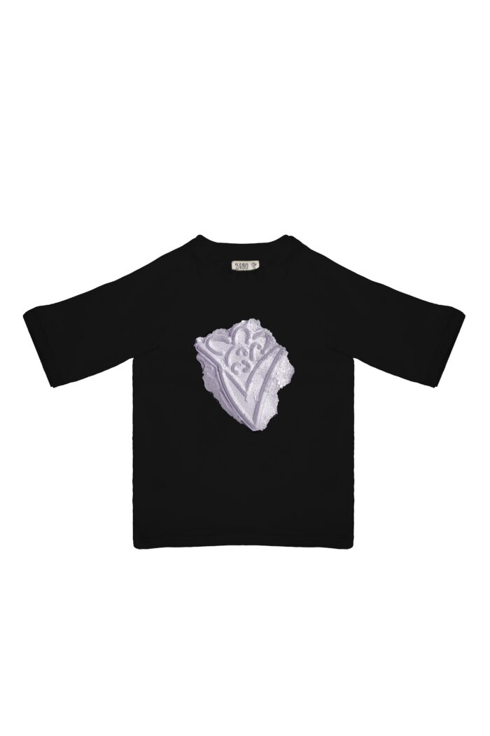 T-shirt crop Béton – Image 3
